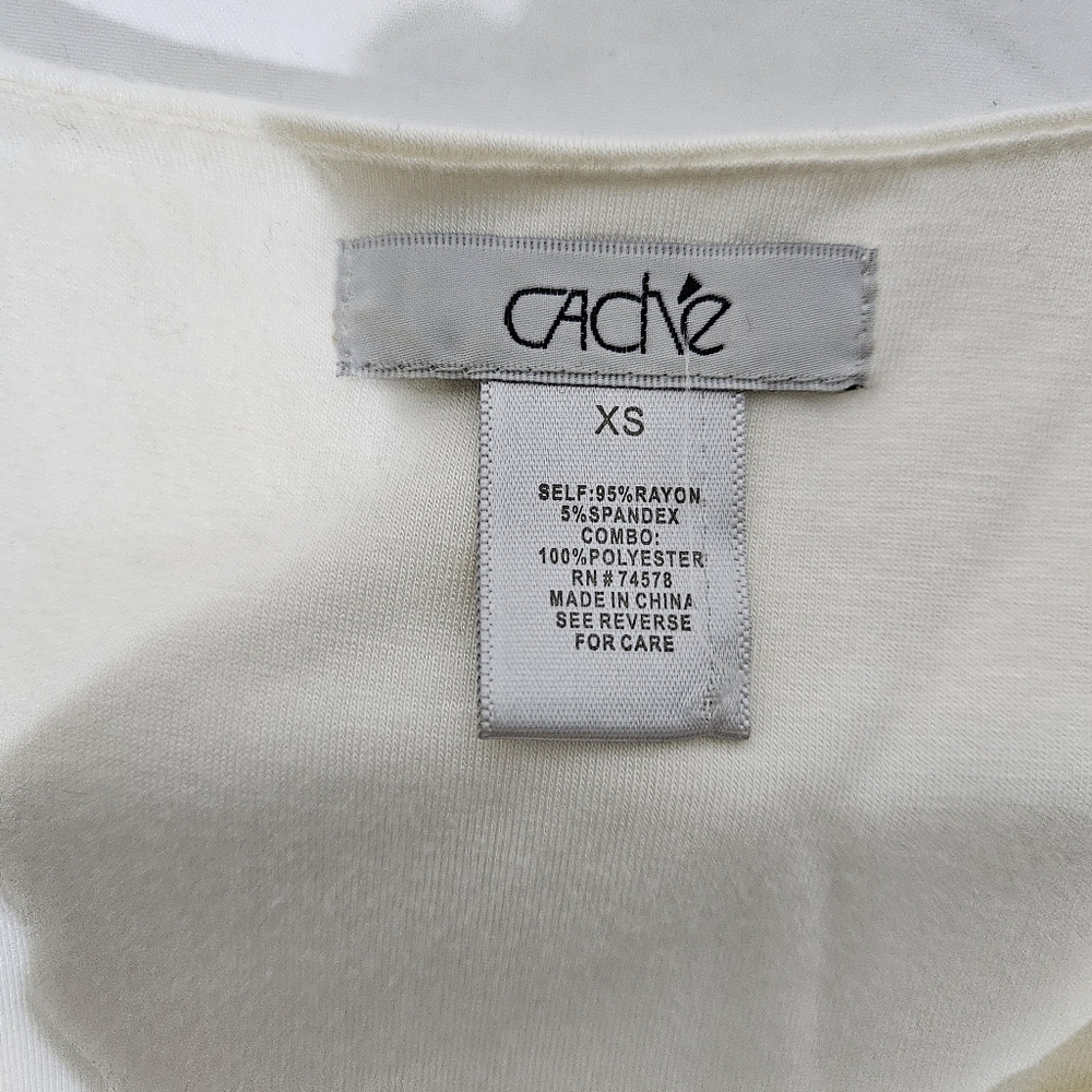 Cache White Ruffle Top - Picture 6 of 6